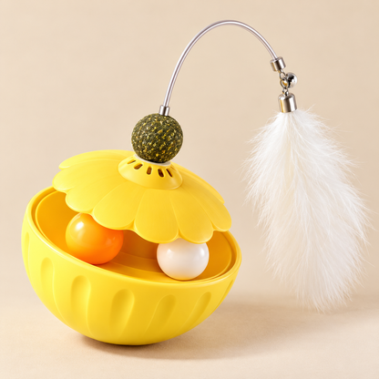 Yellow Upgraded Rocking Cat Toy