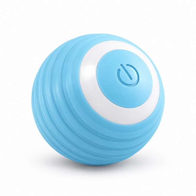 Sky Blue Interactive Cat Ball