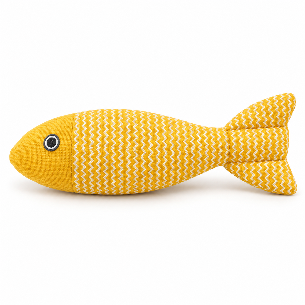 Yellow Catnip Fish Toy