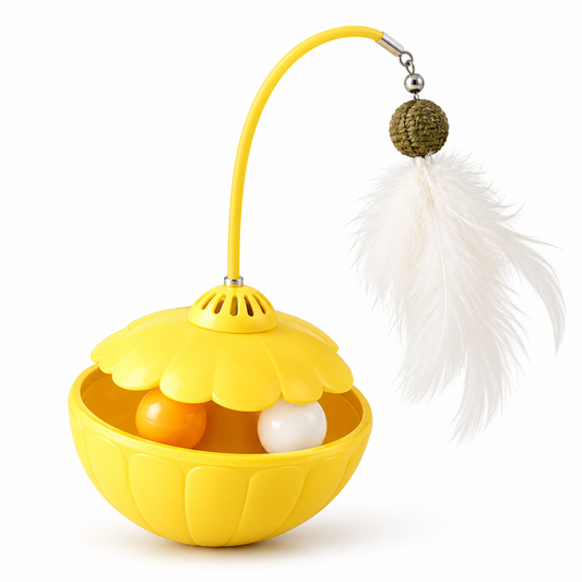 Yellow Upgraded Rocking Cat Toy